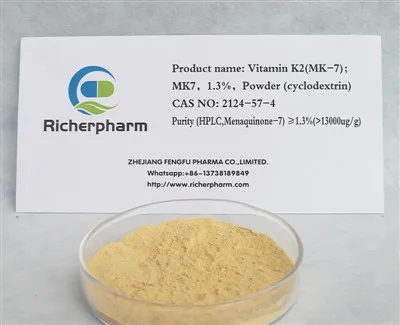 Vitamin K2 (MK-7); MK7, 1,3 %, pulver (cyklodextrin) CAS 2124-57-4